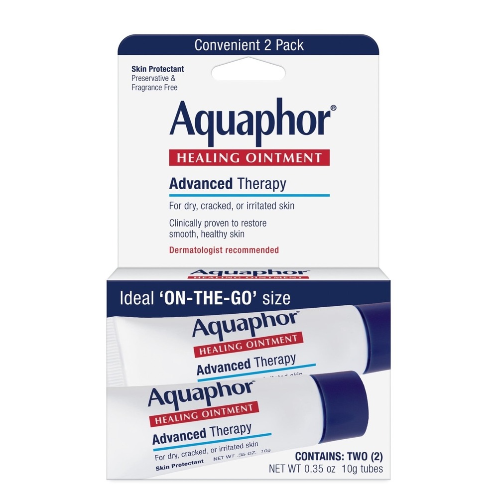 Aquaphor Healing Ointment – On-the-Go Size (2-Pack) | 0.35 oz‎ Each